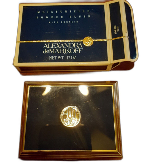 2X New Alexandra De Markoff Moisturizing Powder Blush Starlight #7354-18 .17oz. - Picture 1 of 5